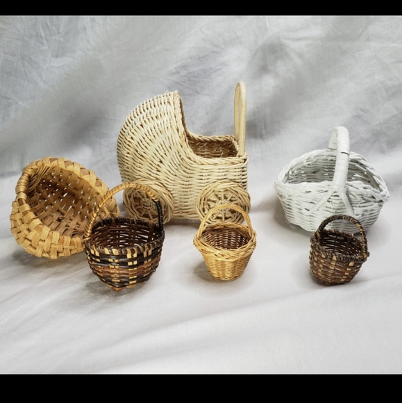 Vintage Accents Six Mini Wicker Baskets Vintage Poshmark